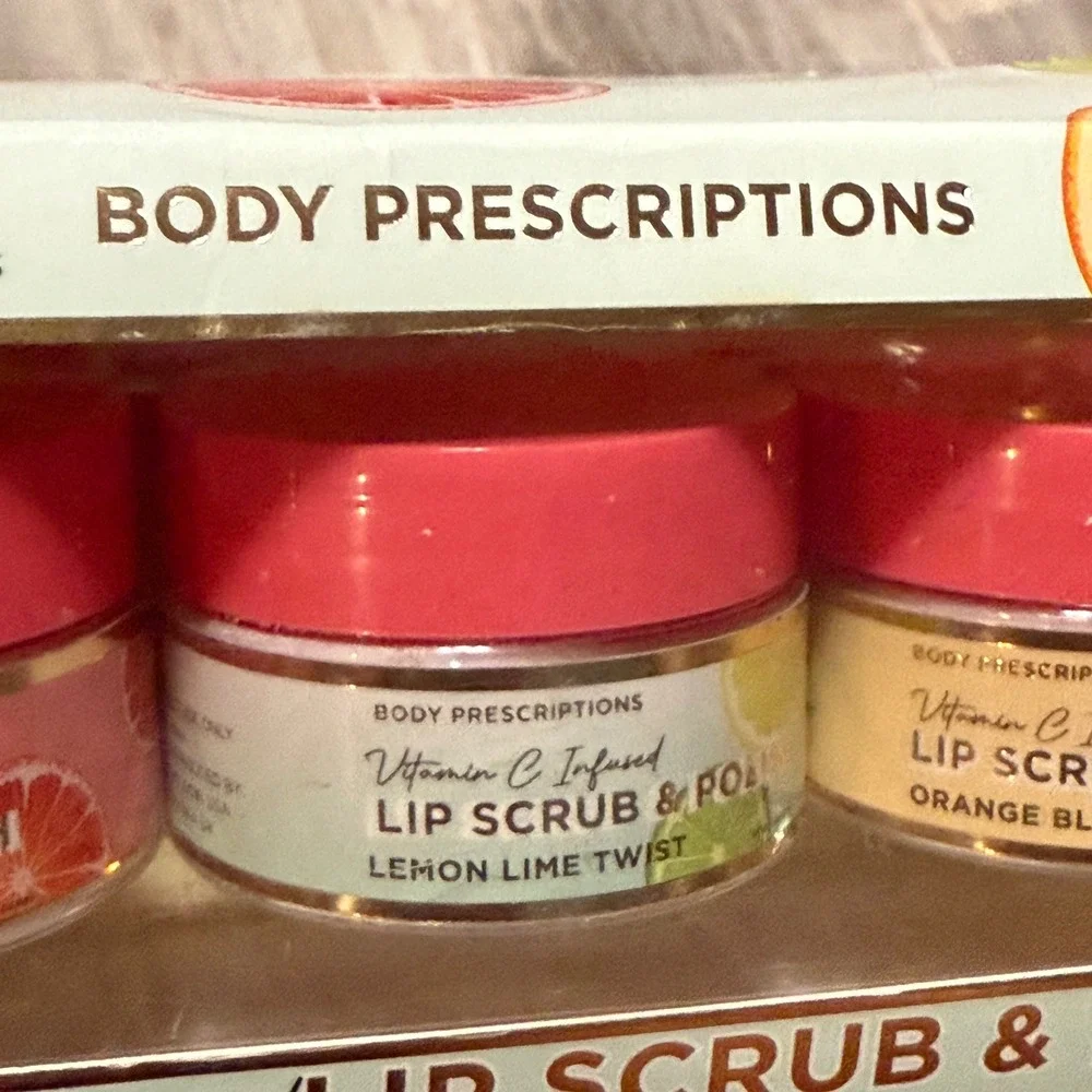 Spascriptions Fruit‎ Glow 3 pc Polish Set Exfoliating Facial Polish w Vit. A,C,E